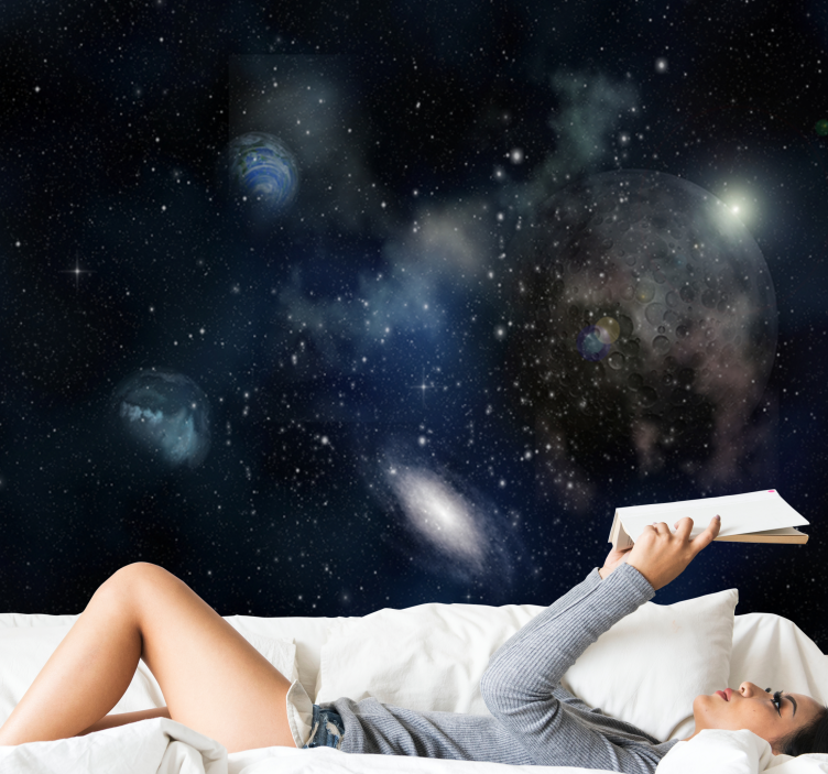 Fotomurale spaziale scena di esplorazione galattica - TenStickers