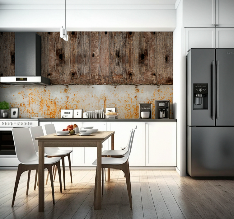 Fotomurale texture effetto legno - TenStickers