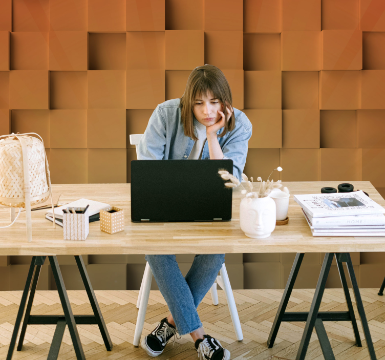 Fotomurale textures modello cubo strutturato - TenStickers