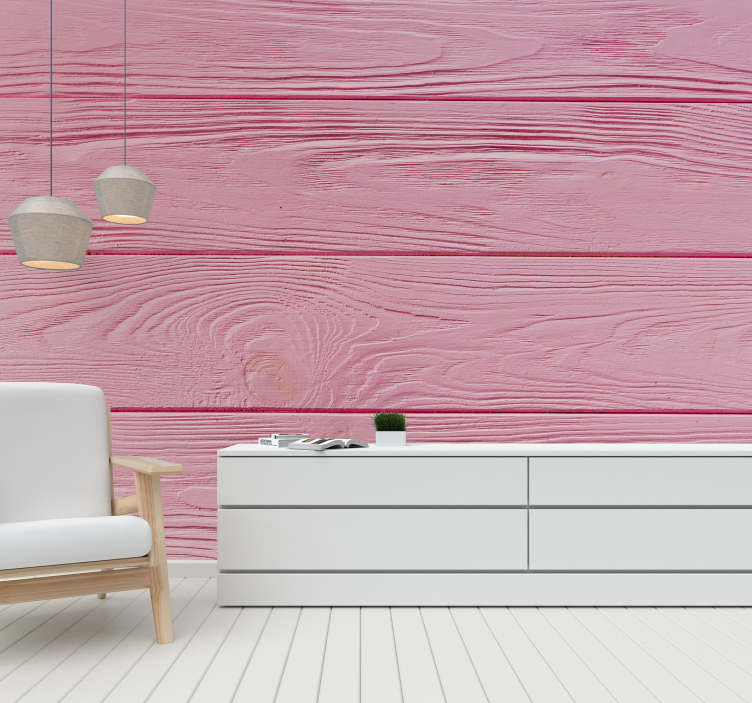 Fotomurale textures pannelli di legno rosa - TenStickers