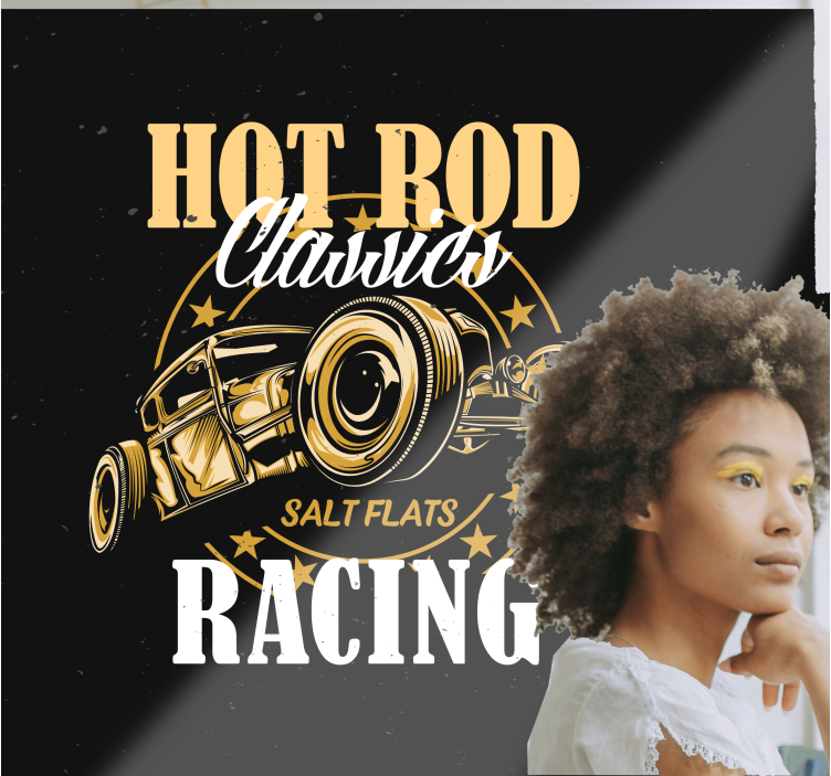 Fotomurale veicoli corse di auto classiche - TenStickers