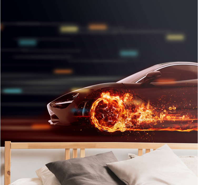 Fotomurale veicoli movimento dinamico di corsa - TenStickers