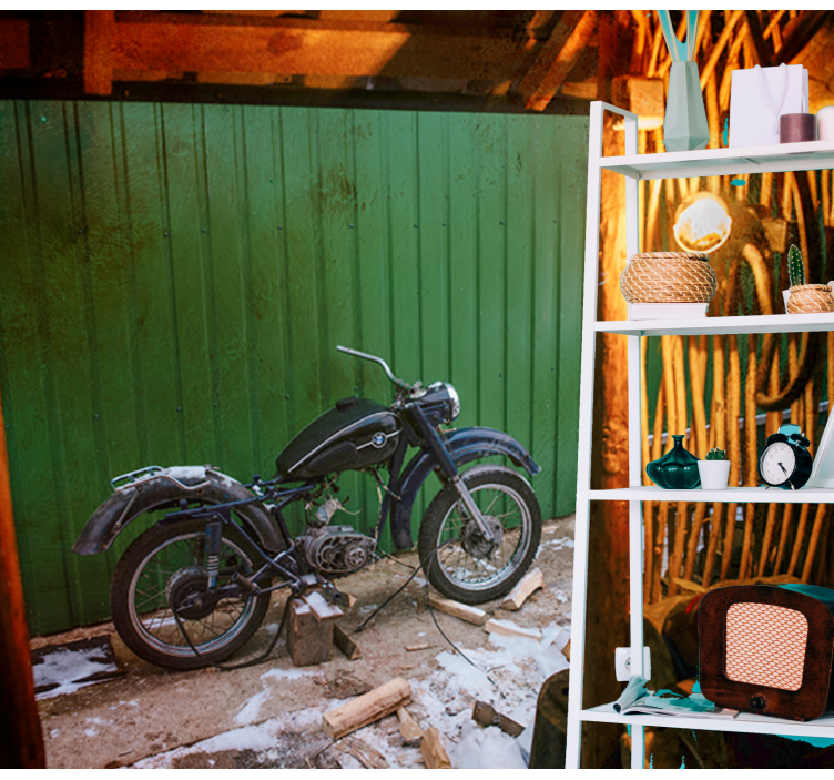 Fotomurale veicoli scena motociclistica classica - TenStickers