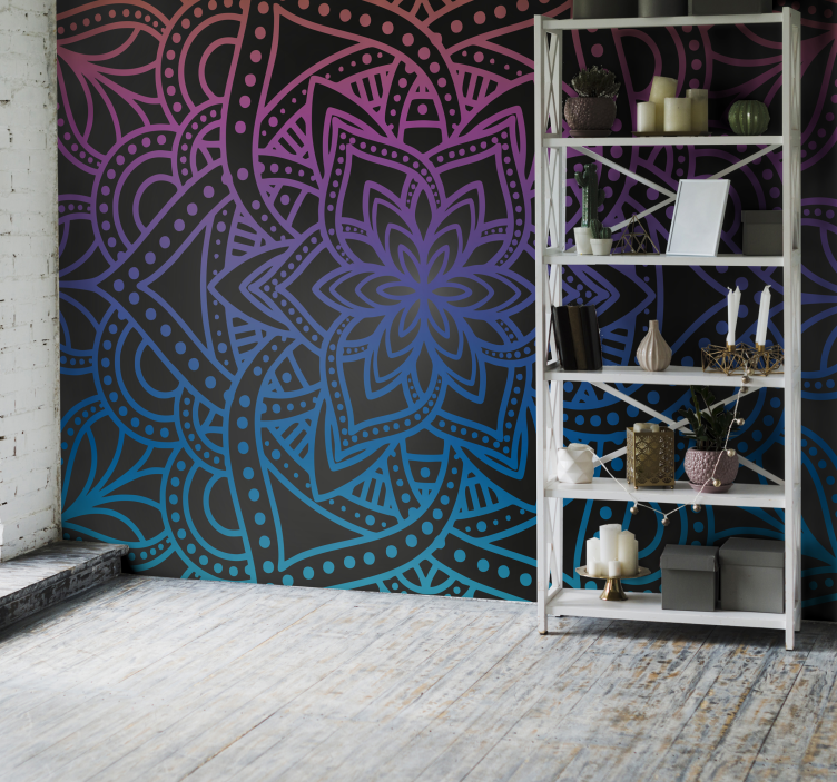 Fotomurale Zen con mandala fiori della calma - TenStickers