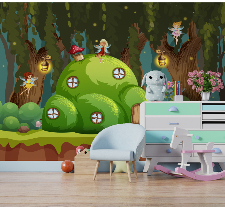 fotomurale per bambini mondo delle fate - TenStickers