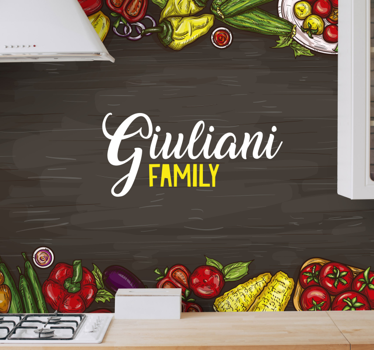 Fotomurale personalizzato Amanti della cucina personalizzati - TenStickers
