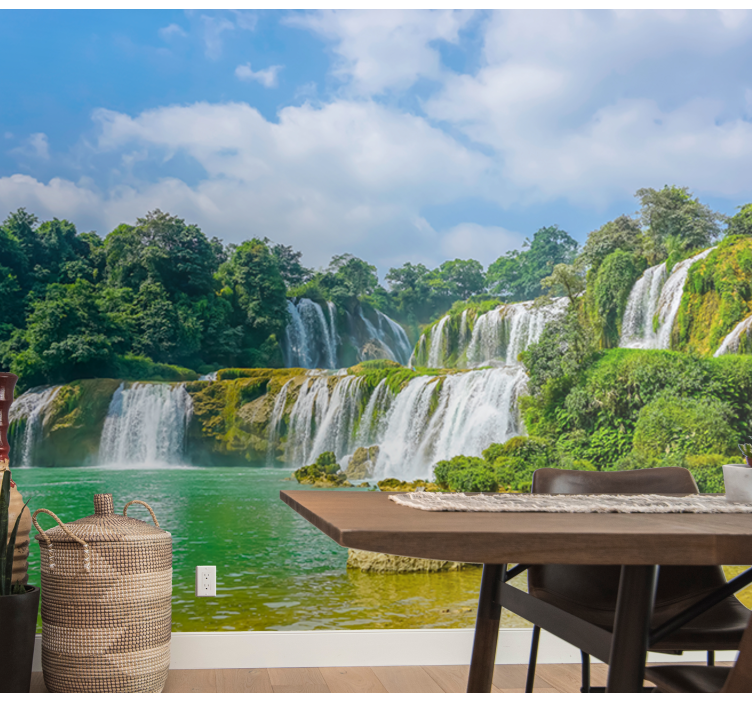 Fotomurali cascate vista di cascate tranquille - TenStickers