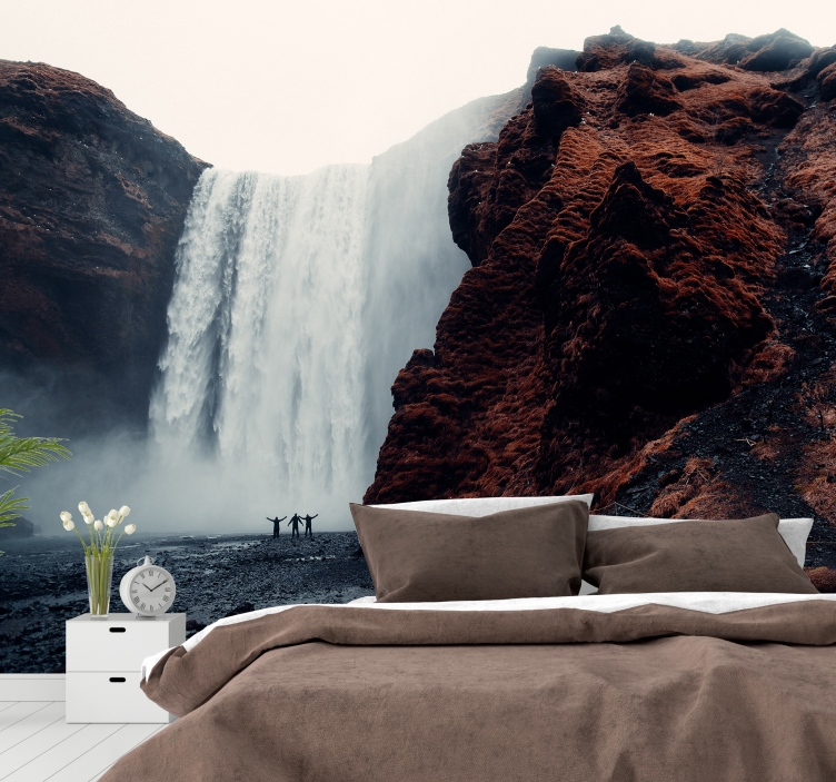 Fotomurali cascate vista grandiosa della cascata - TenStickers