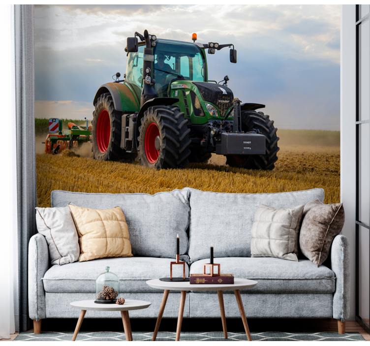 Fotomurali con Veicoli tractor paesaggistico - TenStickers