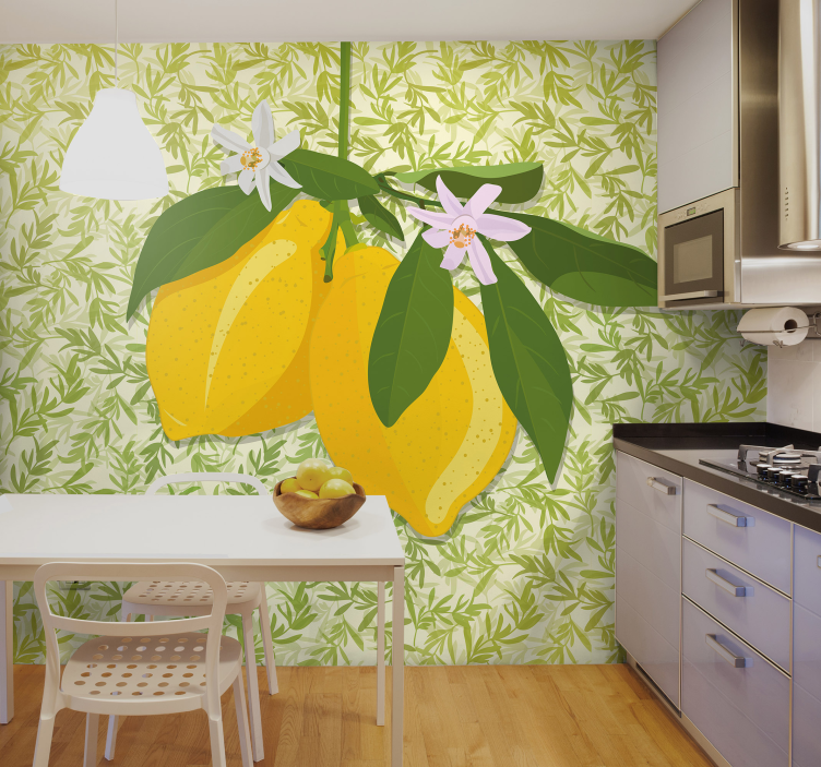 Fotomurale con limoni appesi - TenStickers