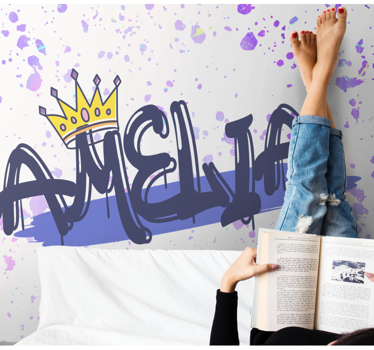 Fotomurali frasi formazione nome personalizzata - TenStickers