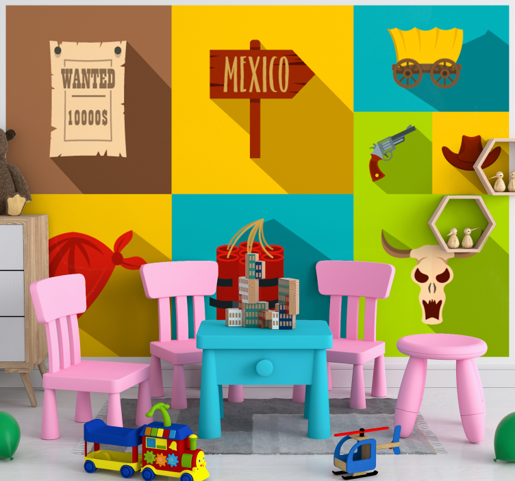 Fotomurale cameretta tema messico desiderato - TenStickers