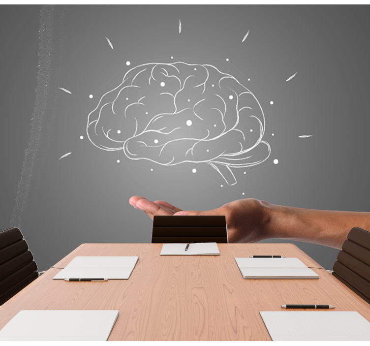 Fotomurali frasi visualizzazione del concetto cerebrale - TenStickers