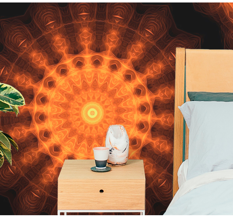 Fotomurali mandala modello circolare radiante - TenStickers