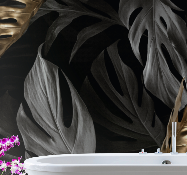 Fotomurali natura concetti di foglie tropicali - TenStickers