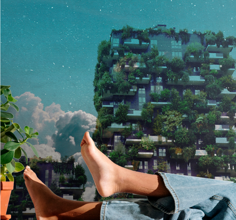 Fotomurali natura giardino verticale verde - TenStickers