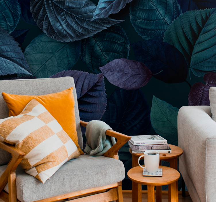 Fotomurali natura motivi di foglie sofisticati - TenStickers