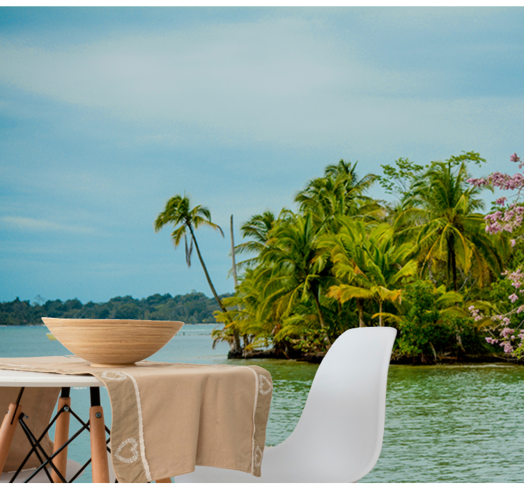 Fotomurali natura oasi di isola tropicale - TenStickers