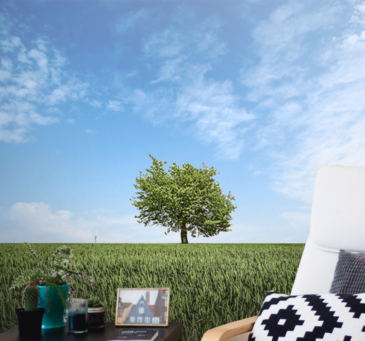 Fotomurali natura paesaggio di albero solitario - TenStickers