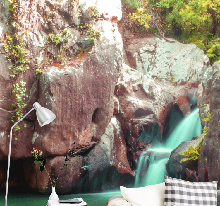 Fotomurali natura paesaggio di cascate tranquillo - TenStickers