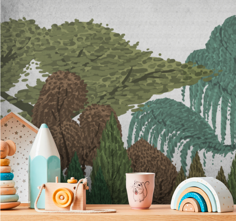 Fotomurali natura paesaggio di foliage vivace - TenStickers