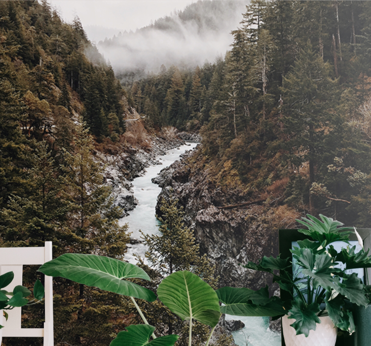 Fotomurali natura paesaggio fluviale maestoso - TenStickers