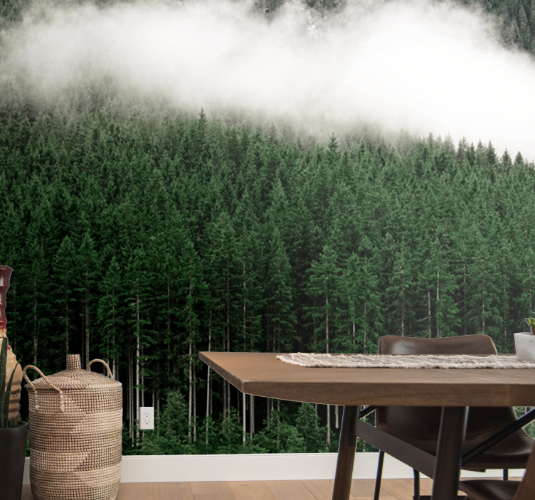 Fotomurali natura paesaggio forestale maestoso - TenStickers