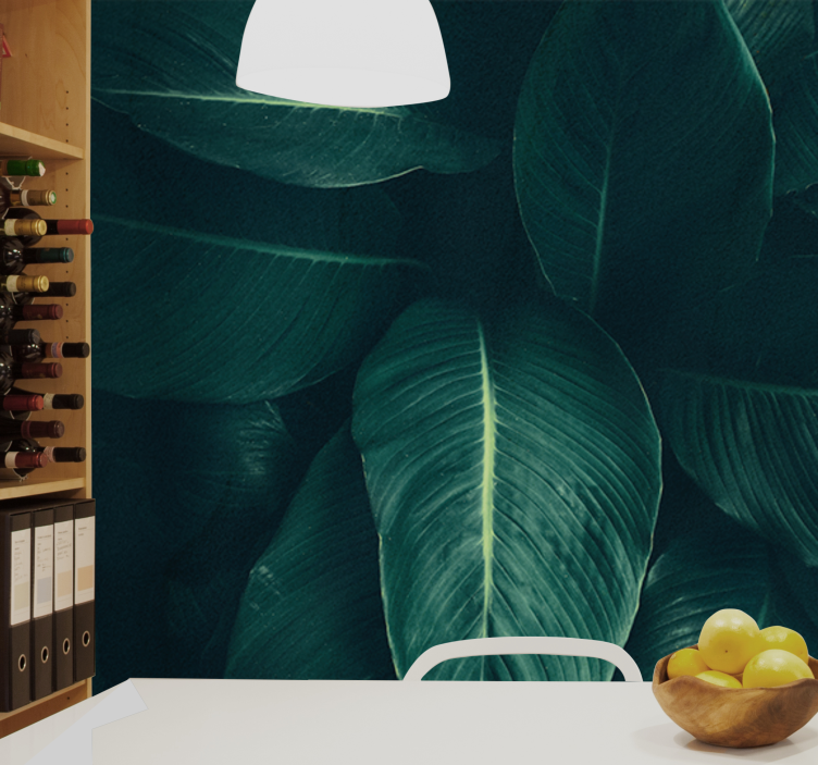 Fotomurali natura texture fogliosa lussureggiante - TenStickers