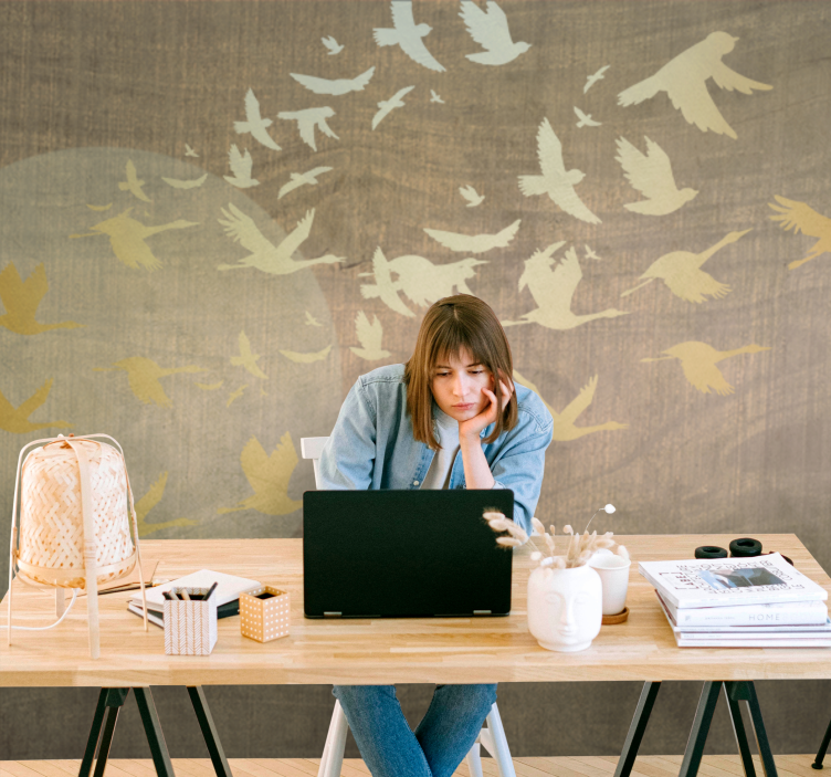 Fotomurali natura uccelli in volo - TenStickers