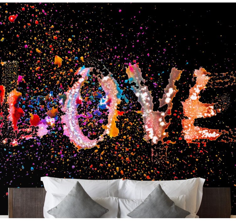 Fotomurale amore Esplosione d'amore multicolore - TenStickers
