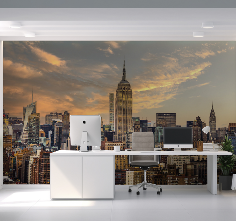 Fotomurale ufficio vista skyline di New York - TenStickers