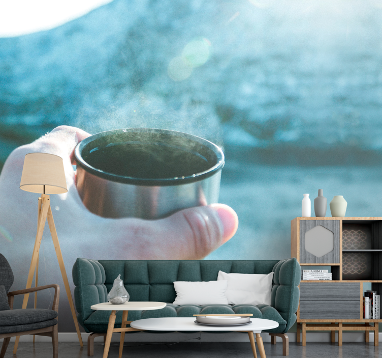 Fotomurali persone con bevanda in mano - TenStickers