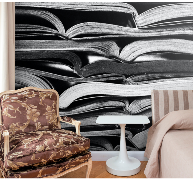 Fotomurali textures pagine aperte impilate - TenStickers