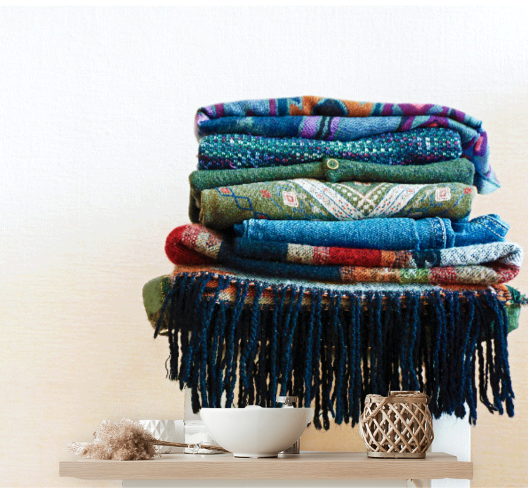 Fotomurali textures tessuti avvolti testurizzati - TenStickers