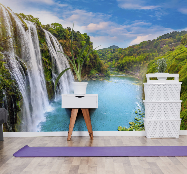 Fotomurale cascata del fiume - TenStickers