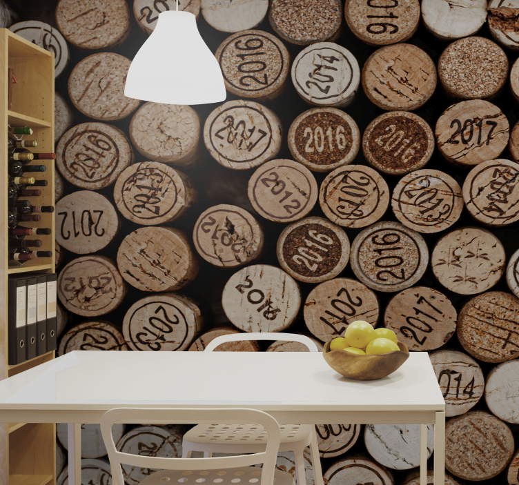 Fotomurale con tappi di sughero - TenStickers