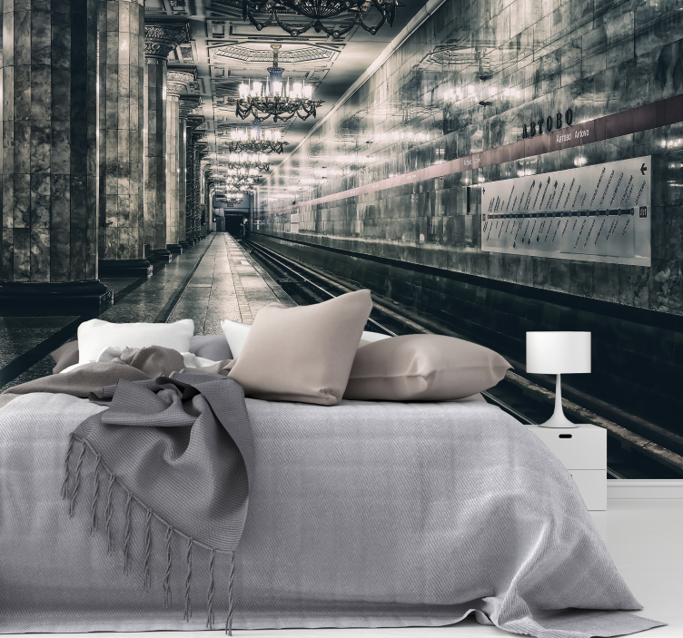 Fotomurale con piattaforma di metropolitana - TenStickers