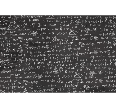 Fotomurale cameretta ragazzi modello di lavagna matematica - TenStickers