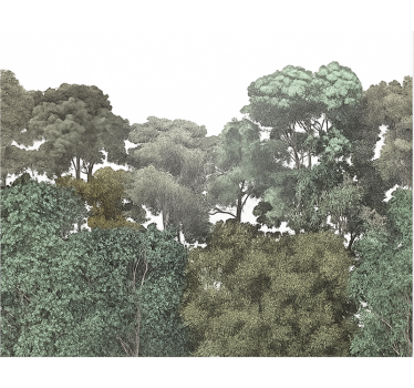 Carta da parati per ragazzi motivo della foresta pluviale - TenStickers