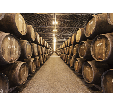 Fotomurale motivo botti di vino - TenStickers