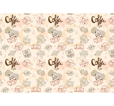 Carta da parati motivo caffè - TenStickers