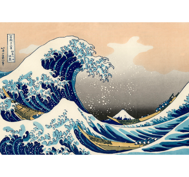 Fotomurale onda hokusai - TenStickers