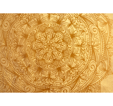 Fotomurale mandala mandala poema dorato - TenStickers