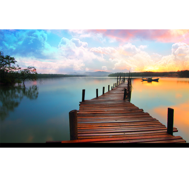 Fotomurale paesaggi sentiero d'acqua serene - TenStickers