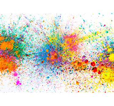 Fotomurale astratto con vernice colorata - TenStickers