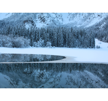 Fotomurale paesaggi paesaggio invernale sereno - TenStickers