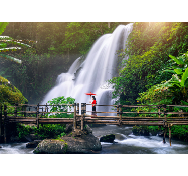 Fotomurale paesaggi cascata serene - TenStickers