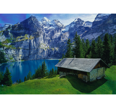 Fotomurale paesaggi lago di montagna - TenStickers