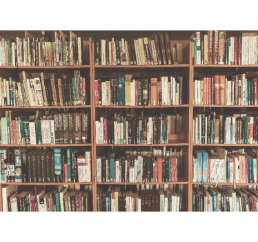 Fotomurale artistico libreria con letteratura - TenStickers