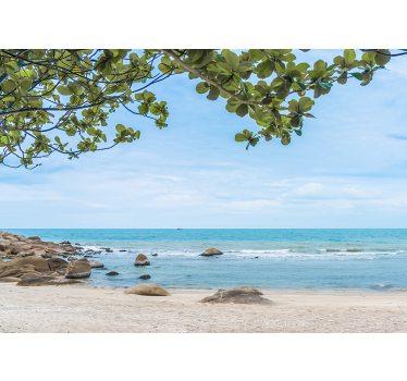 Fotomurali natura vista serena sulla spiaggia - TenStickers